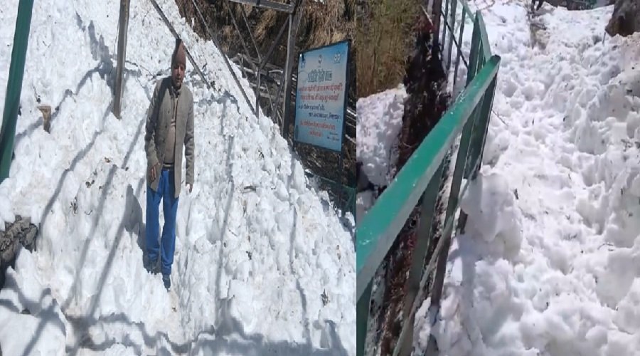 उत्तराखंड : सिर पर चारधाम यात्रा, यमुनांत्री मार्ग बदहाल, हिमस्खलन से घोड़ापड़ाव, टिनशेड और पैदल मार्ग क्षतिग्रस्त